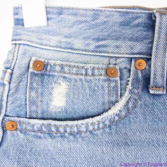 NEW Madewell Relaxed Denim Shorts in Homecrest Wash: Ripped Edition, 24 - Picture 5 of 14